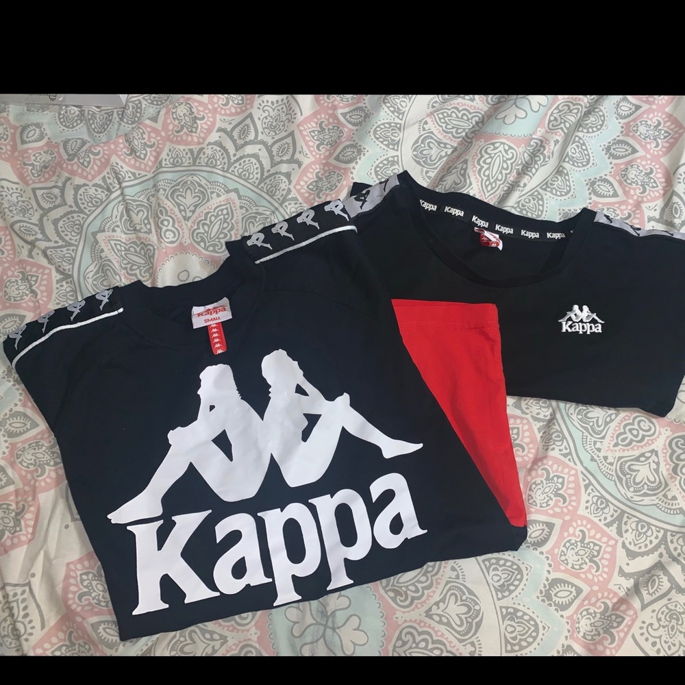 Women’s kappa crop top and unisex t-shirt